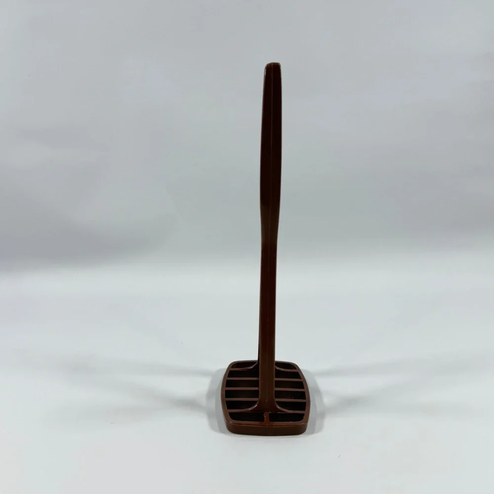 VTG Foley Potato Masher Kitchen Tool Brown Nylon Plastic 10